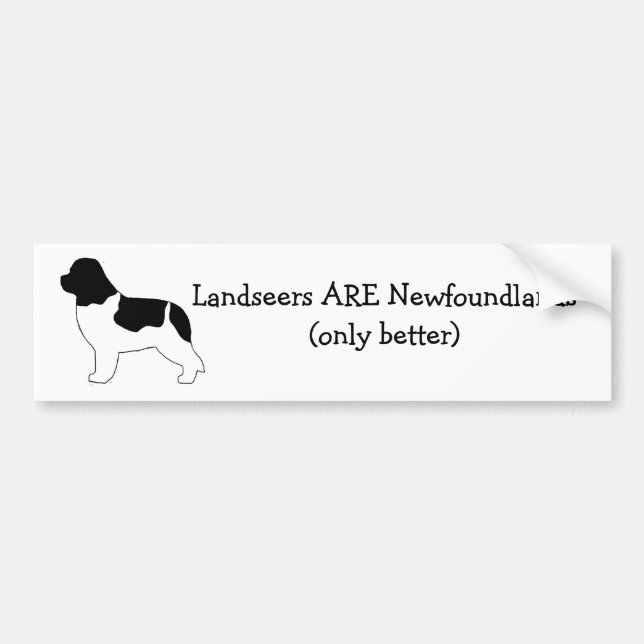 Landseers ARE Newfoundlands. Bumper Sticker (Front)
