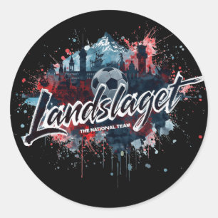 Landslaget - the nickname of the Norwegian Classic Round Sticker