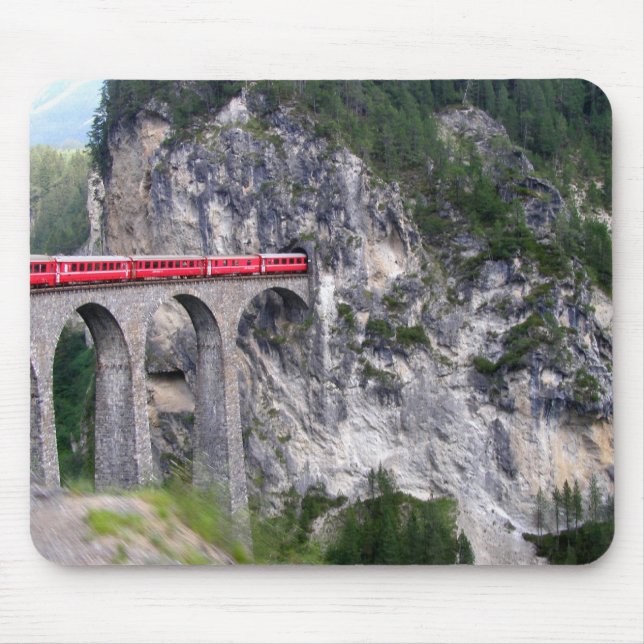 Landwasser Viaduct in Switzerland Mouse Mat (Front)