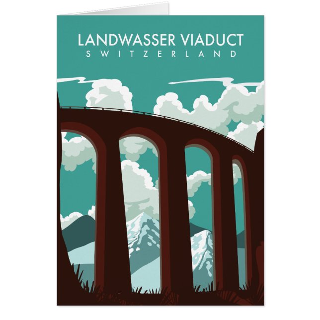 Landwasser Viaduct Switzerland T-Shirt (Front)