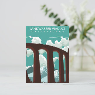 Landwasser Viaduct Switzerland T-Shirt Postcard