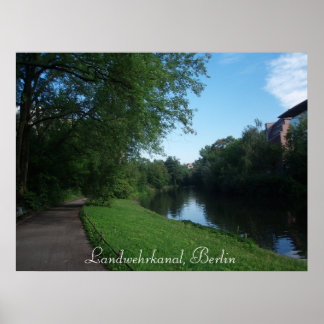 Landwehrkanal in Berlin, Germany Poster