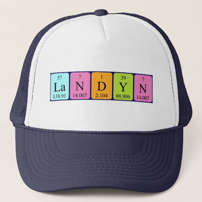 Landyn periodic table name hat (Front)
