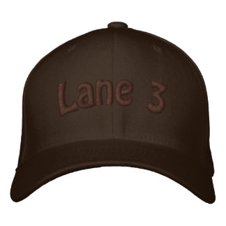 Lane 3 embroidered hat