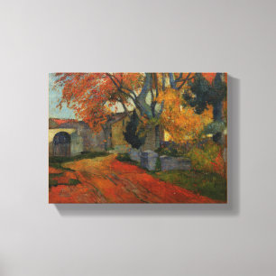 Lane at Alchamps Arles by Paul Gauguin Canvas Print
