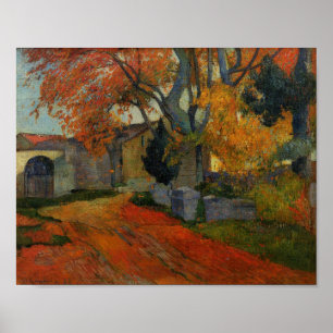 Lane at Alchamps Arles by Paul Gauguin Poster