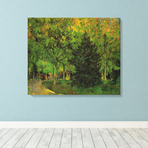 Lane in Public Garden, Arles by Vincent van Gogh Canvas Print