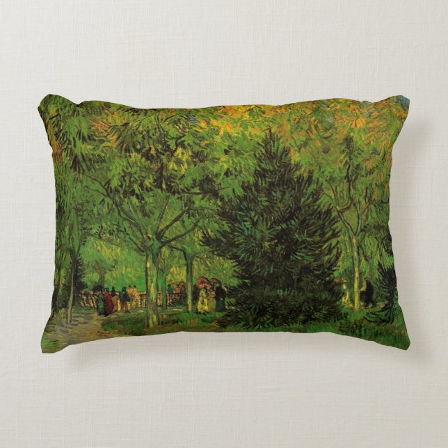 Lane in Public Garden, Arles by Vincent van Gogh Decorative Cushion (Front)