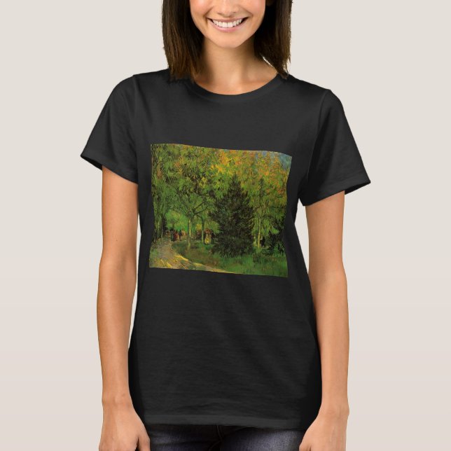 Lane in Public Garden, Arles by Vincent van Gogh T-Shirt (Front)