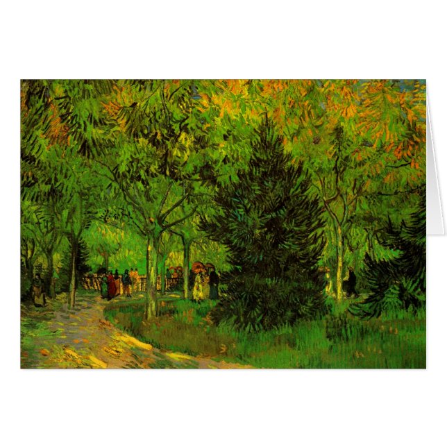 Lane in Public Garden Arles Van Gogh Fine Art (Front Horizontal)