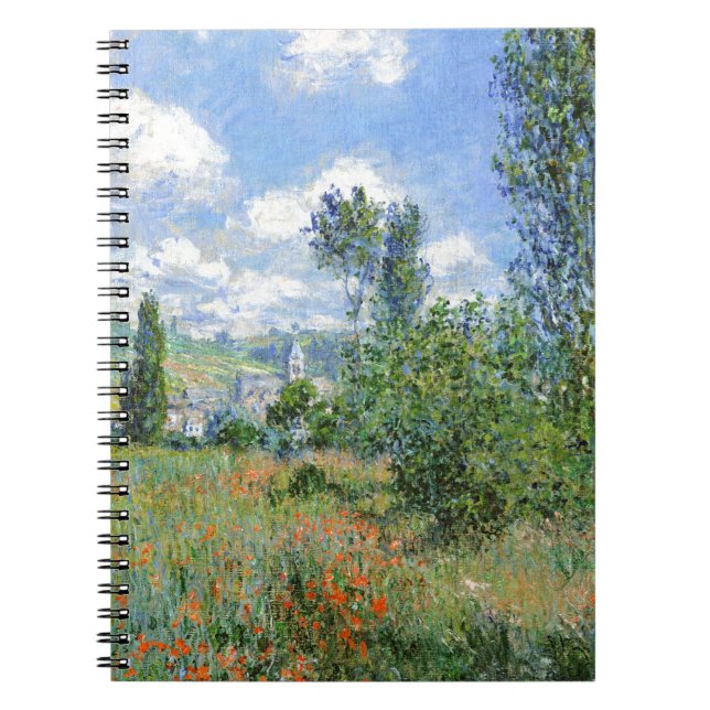 Lane in the Poppy Fields - Claude Monet Notebook (Front)