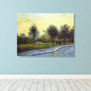 Lane in Voyer d'Argenson Park by Vincent van Gogh Canvas Print