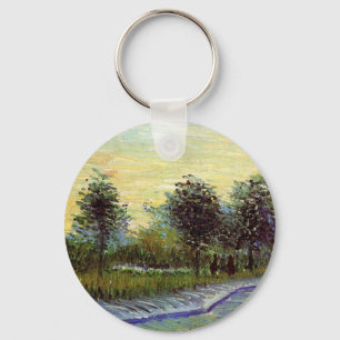 Lane in Voyer d'Argenson Park by Vincent van Gogh Key Ring