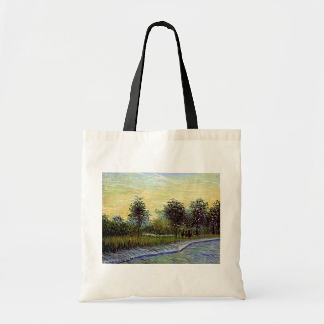 Lane in Voyer d'Argenson Park by Vincent van Gogh Tote Bag (Front)