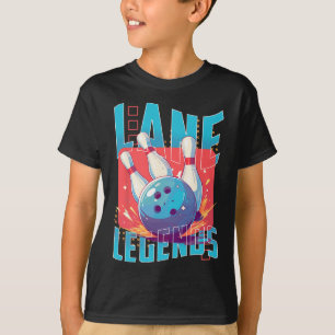 Lane Legends Bowling Sports Design T-Shirt