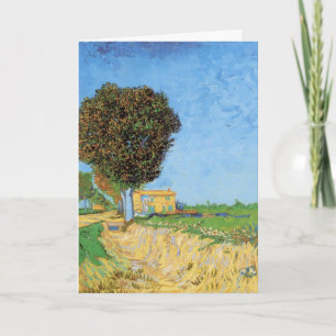 Lane Near Arles by Vincent van Gogh Card