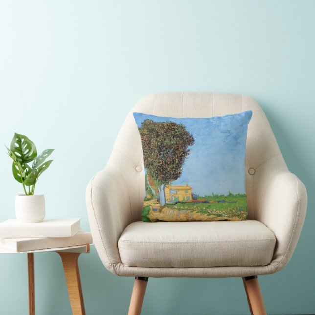 Lane Near Arles by Vincent van Gogh Cushion (Chair)