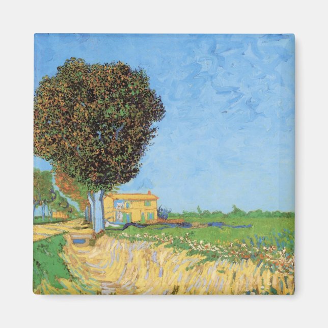 Lane Near Arles by Vincent van Gogh Magnet (Front)