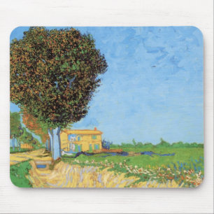 Lane Near Arles by Vincent van Gogh Mouse Mat