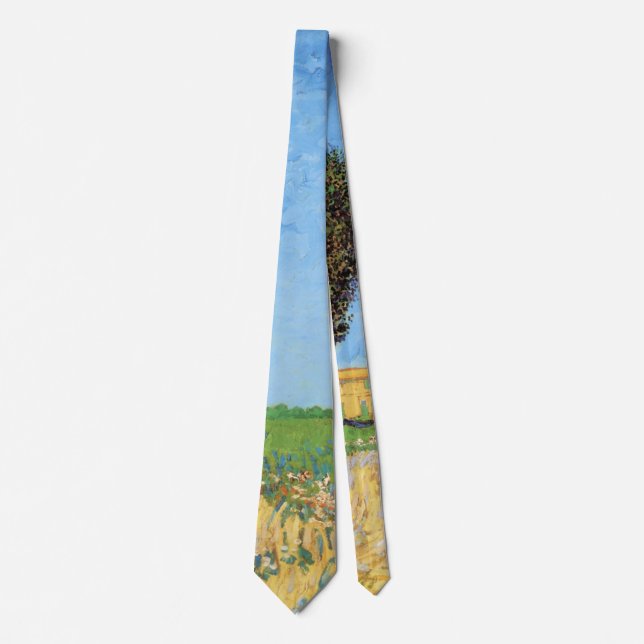 Lane Near Arles by Vincent van Gogh Tie (Front)