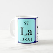 Lane periodic table name mug (Front Left)