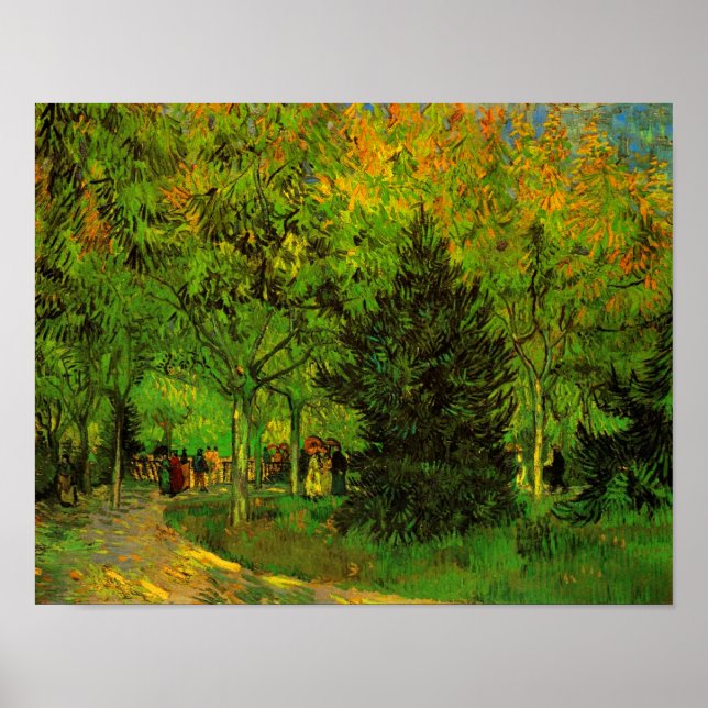 Lane Public Garden Arles Van Gogh Fine Art Poster (Front)