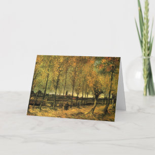 Lane with Poplars by Vincent van Gogh Card