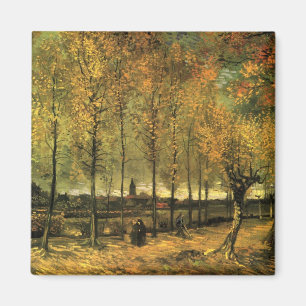 Lane with Poplars by Vincent van Gogh Magnet