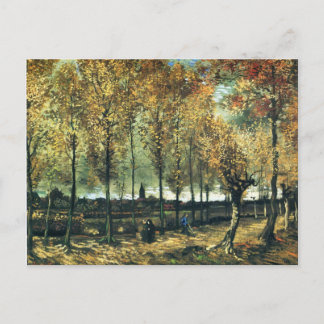 Lane with Poplars painting Postcard