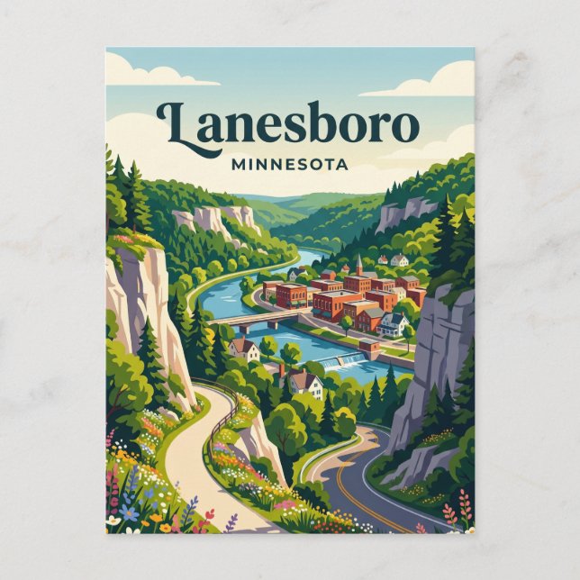 Lanesboro USA Postcard (Front)