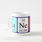 Lanette periodic table name mug (Front Left)