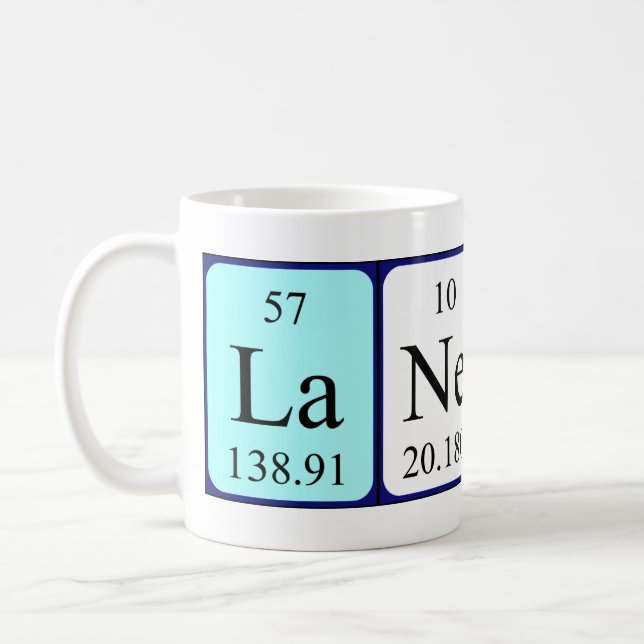 Lanette periodic table name mug (Left)