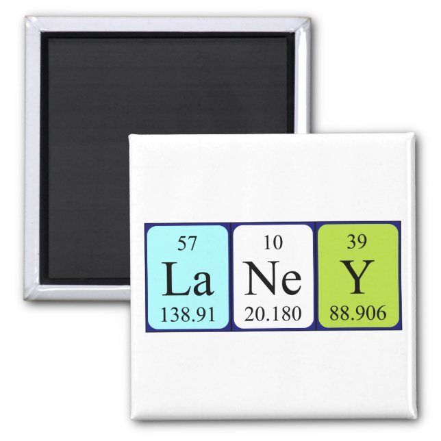 Laney periodic table name magnet (Front)