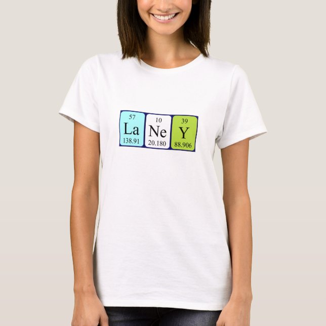 Laney periodic table name shirt (Front)