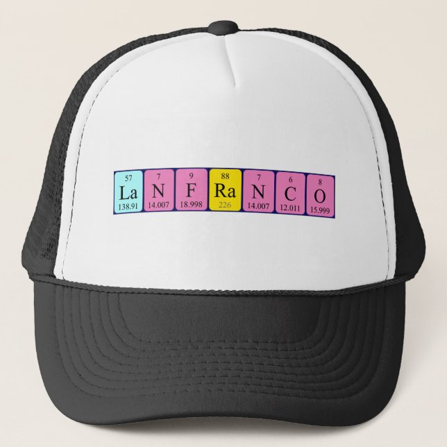 Lanfranco periodic table name hat (Front)
