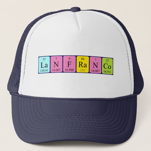 Lanfranco periodic table name hat (Front)