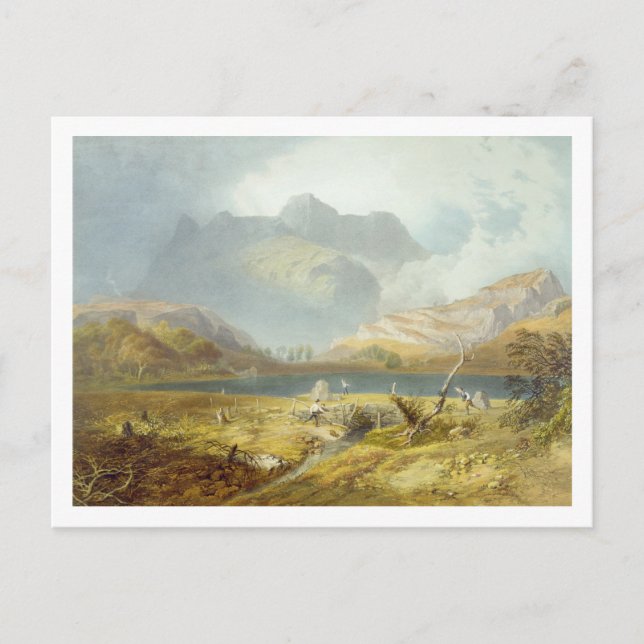 Langdale Pikes, from 'The English Lake District', Postcard (Front)