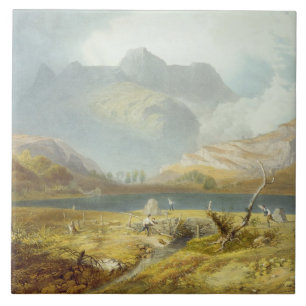 Langdale Pikes, from 'The English Lake District', Tile