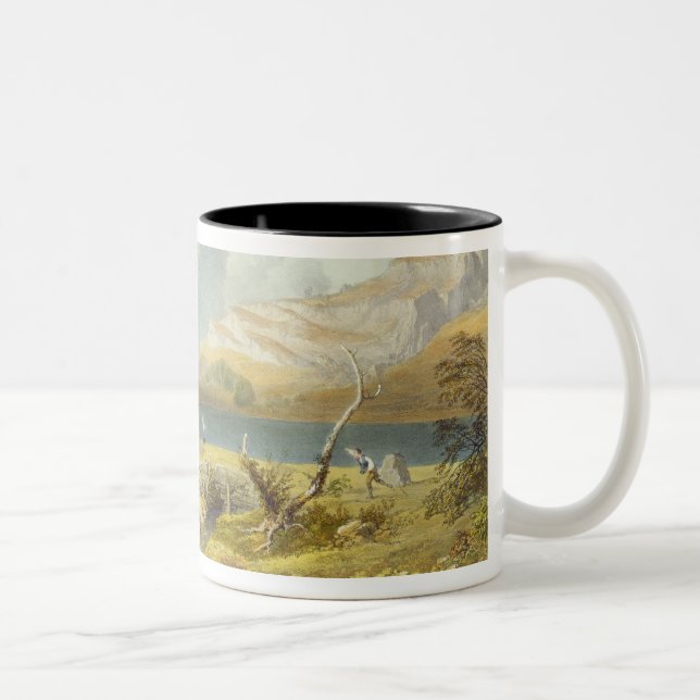 Langdale Pikes, from 'The English Lake District', Two-Tone Coffee Mug (Right)