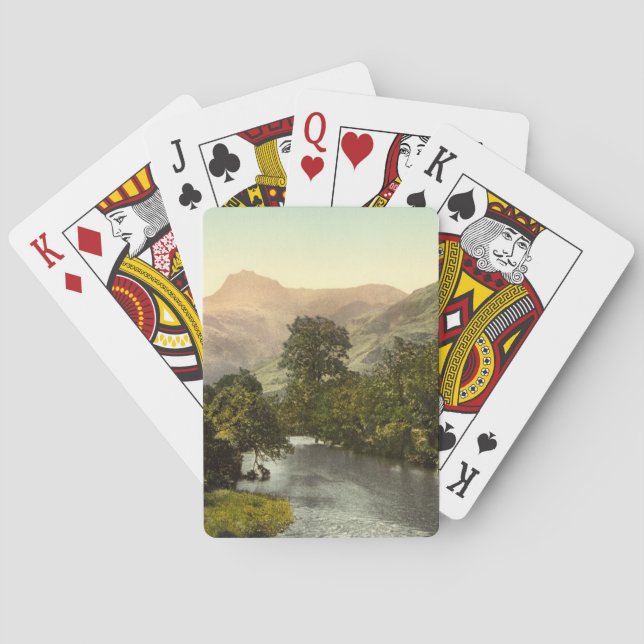 Langdale Pikes I, Lake District, Cumbria, England Playing Cards (Back)