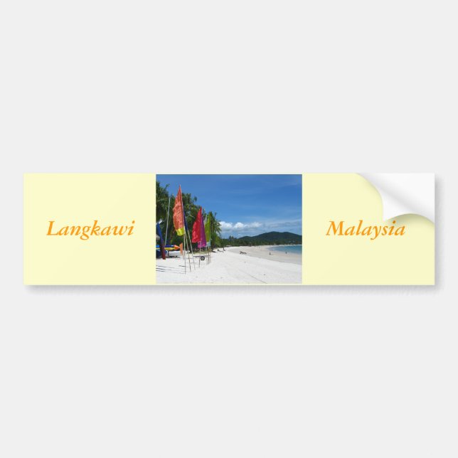 Langkawi Beaches Bumper Sticker (Front)
