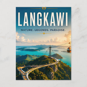 🌿 Langkawi Malaysia Island Adventure 🌉 Postcard