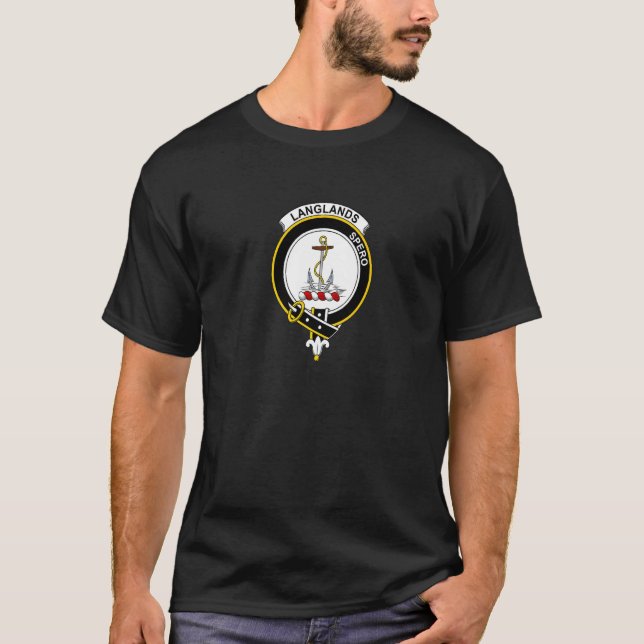 Langlands Coat Of Arms  Family Crest T-Shirt (Front)