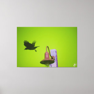 Langley Crow on Light Post Series #5 Canvas Print