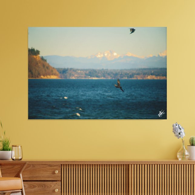 Langley waterfront #10 canvas print (Insitu(LivingRoom))