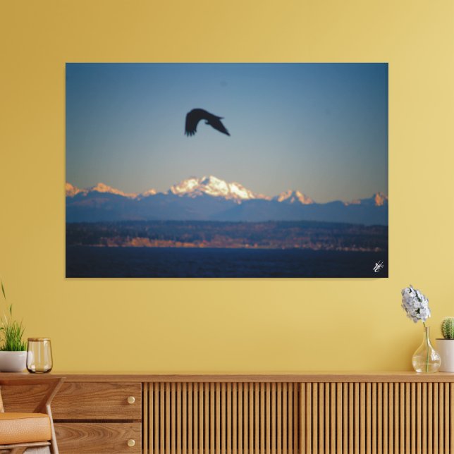 Langley waterfront #6 canvas print (Insitu(LivingRoom))