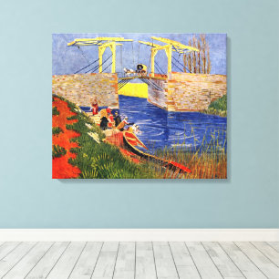 Langlois Bridge at Arles by Vincent van Gogh Canvas Print