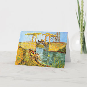 Langlois Bridge at Arles by Vincent van Gogh Card