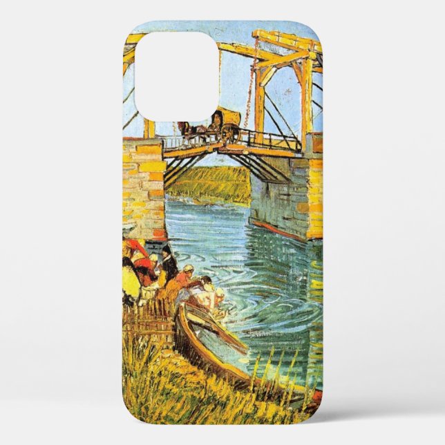 Langlois Bridge at Arles by Vincent van Gogh Case-Mate iPhone Case (Back)