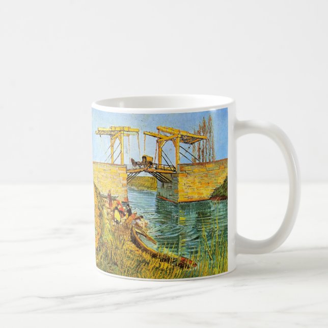Langlois Bridge at Arles by Vincent van Gogh Coffee Mug (Right)